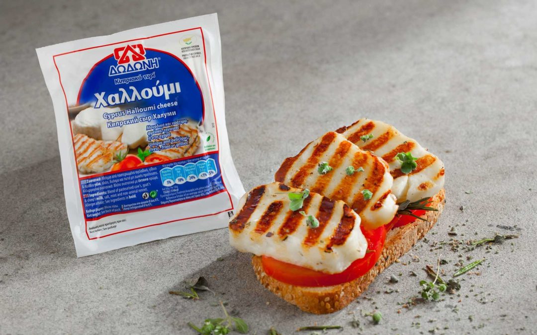 Brusketi sa dodoni halloumi sirom