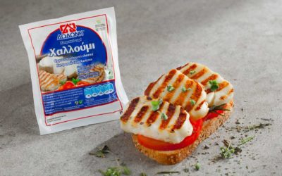 Brusketi sa dodoni halloumi sirom